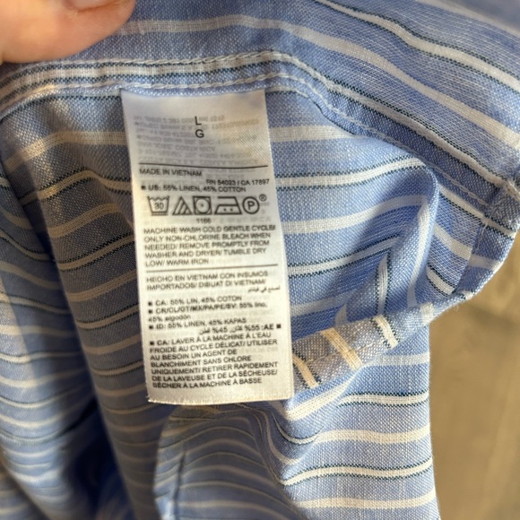 Men’s linen blend shirt - Picture 7 of 8